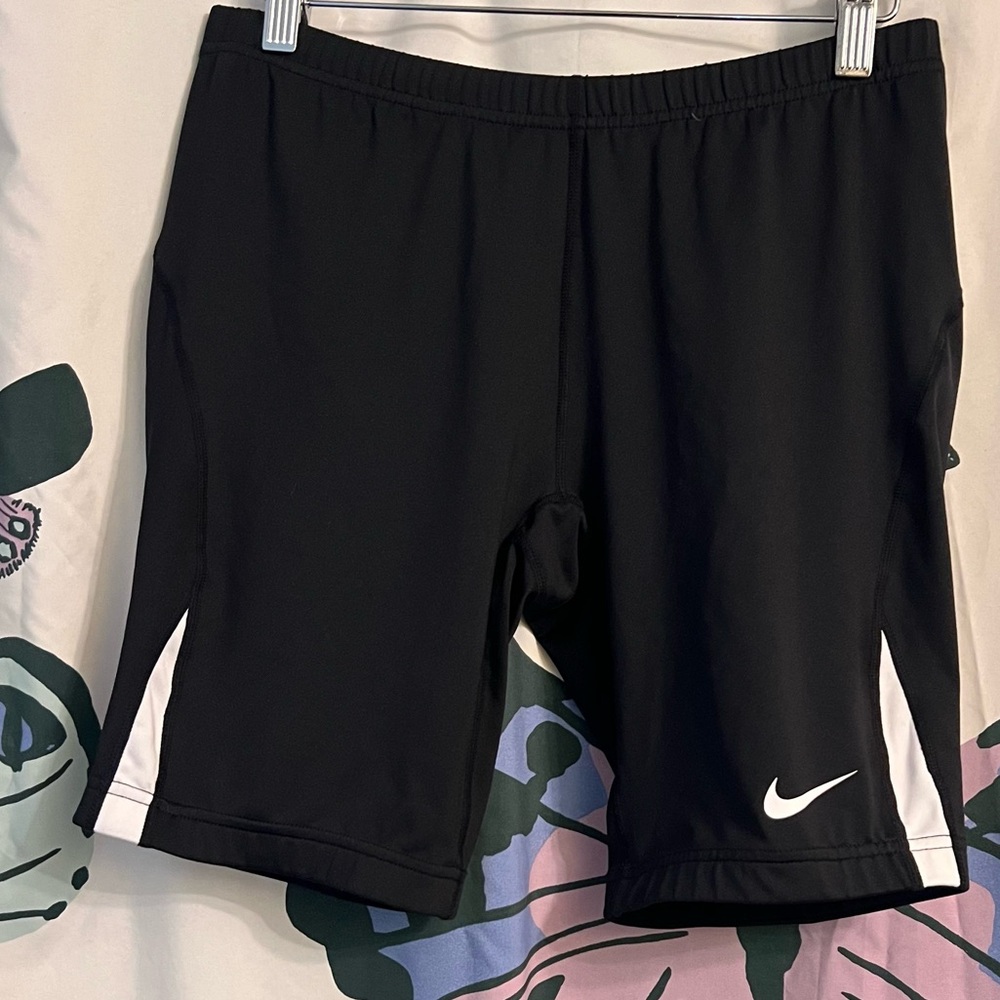 ❗️clearance-price firm❗️ Nike Black and White Compression Shorts